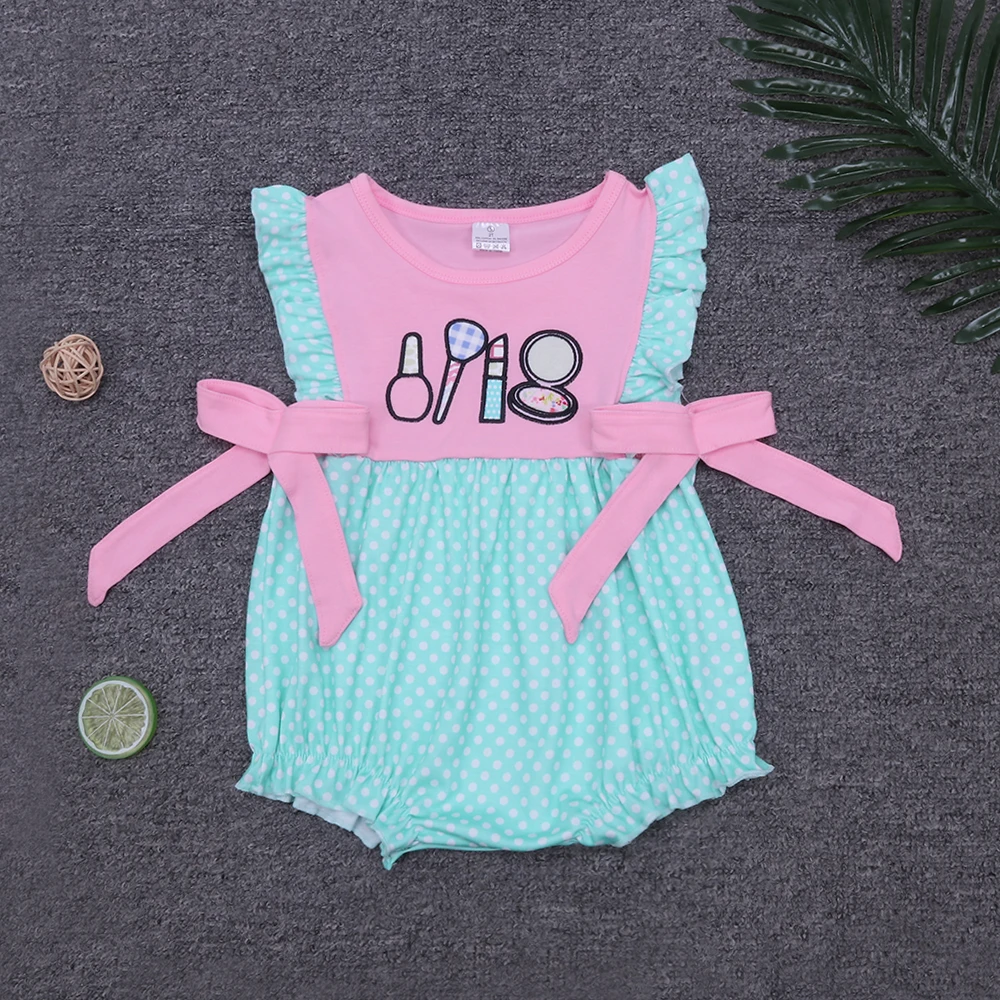 RTS summer baby girl outfit kint cotton fabric baby girls set toddler girls clothing