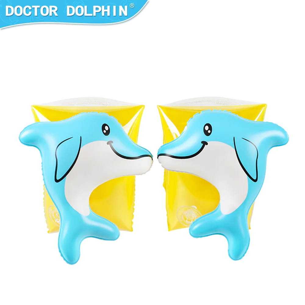 Doctor Dolphin High Quality And Low Price Inflatable Baby Pool Swimming Armpit Swim Dolphin Arm Bands Ring