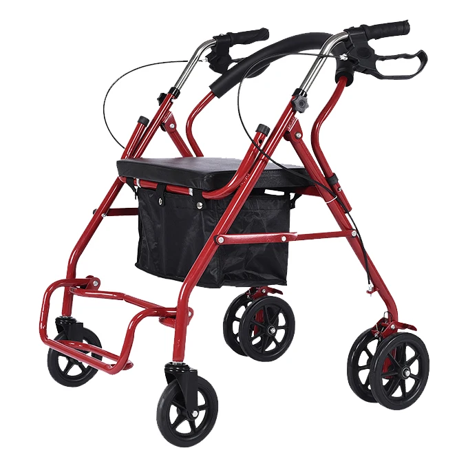 Elderly folding aluminum rollator adult walker price