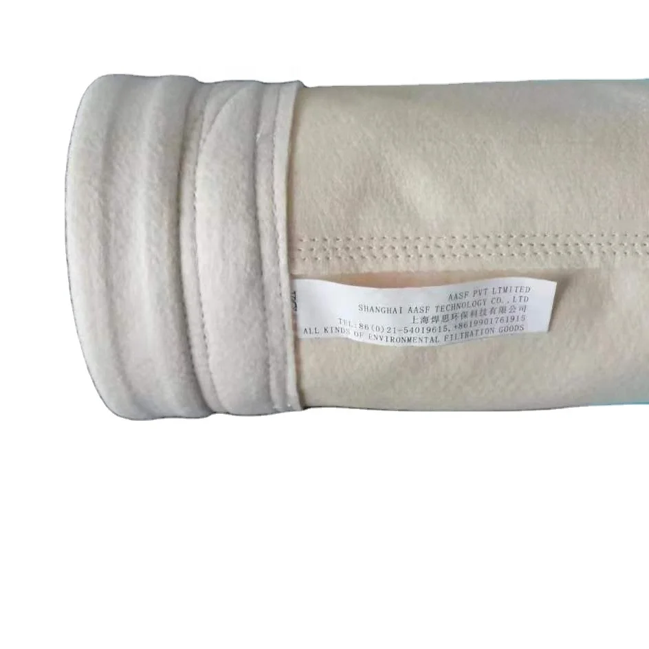 Pure PPS filter bag diameter140mm length 2m weight 500gsm thickness1.8mm used for dust removal and filtration in power plants