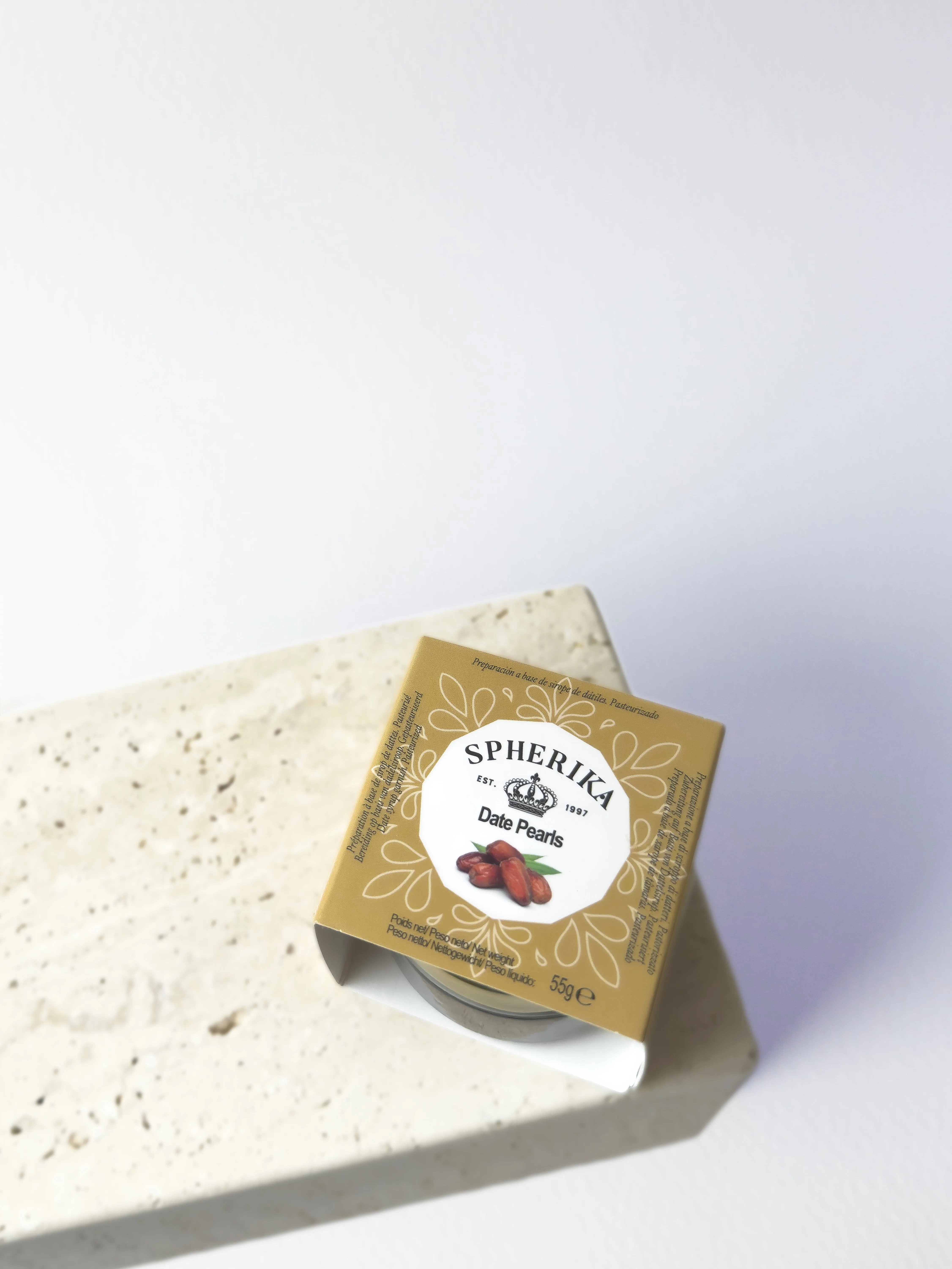 Date Pearls 5Mm Diameter Round Caviar Spherika Pearls 55G Glass Jar 1 Oz Products Caviar Display For Garnish Salads Cheeses