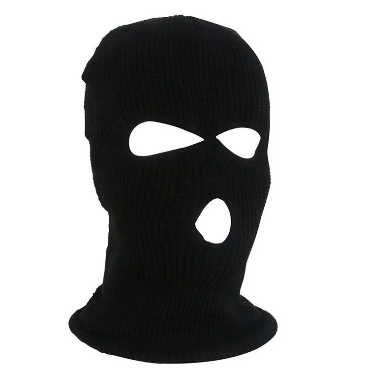 Winter Balaclava Jacquard Full Face Cover Neck Gaiter Masks 1 Hole Ski Mask Custom Logo