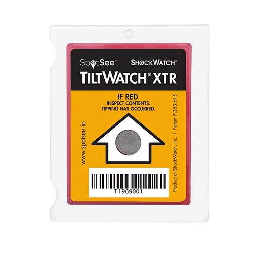 TiltWatch XTR Tilt Indicator Labels for Shipping Tip Monitor