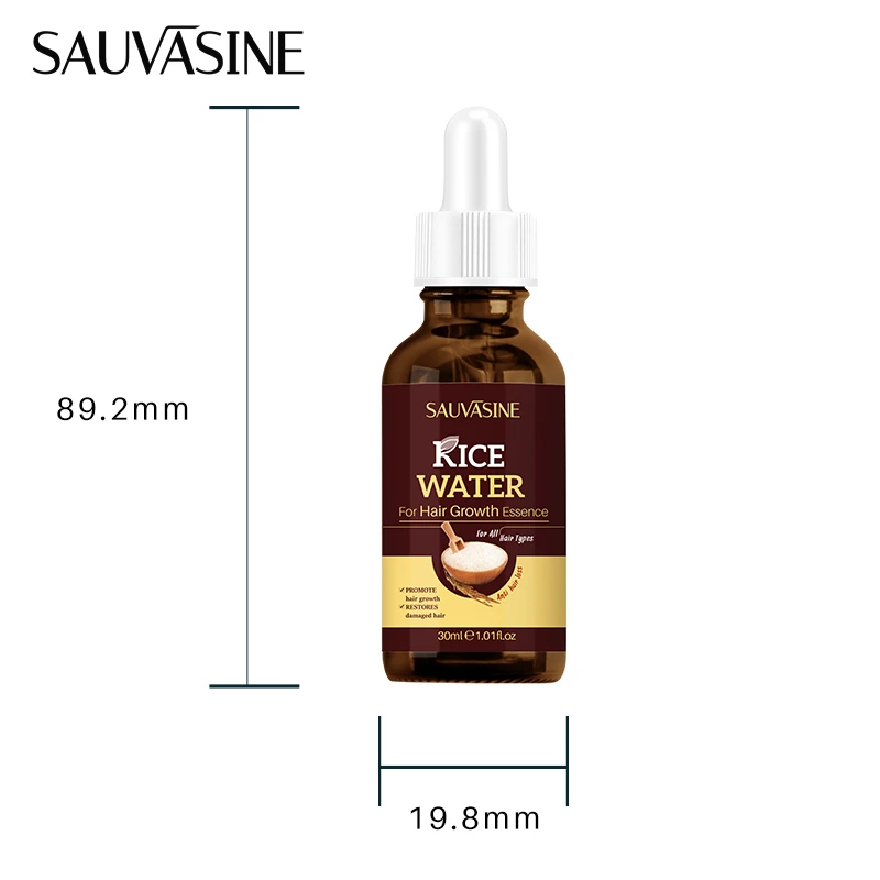 Private Label Hair Treatment Growth Serum Hair Loss Treatment Instant Rice Water Hair Growth Serum