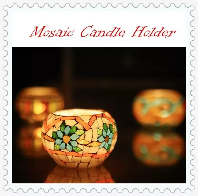 Luxury Table Ornament Handmade Luxury Glass Candle Jars Glass Tea Light Votive Holder