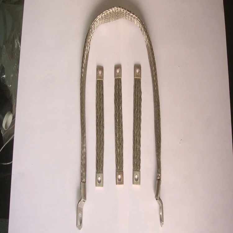 1MM--7000MM white flat copper braided wire with bare copper or tinned copper wire