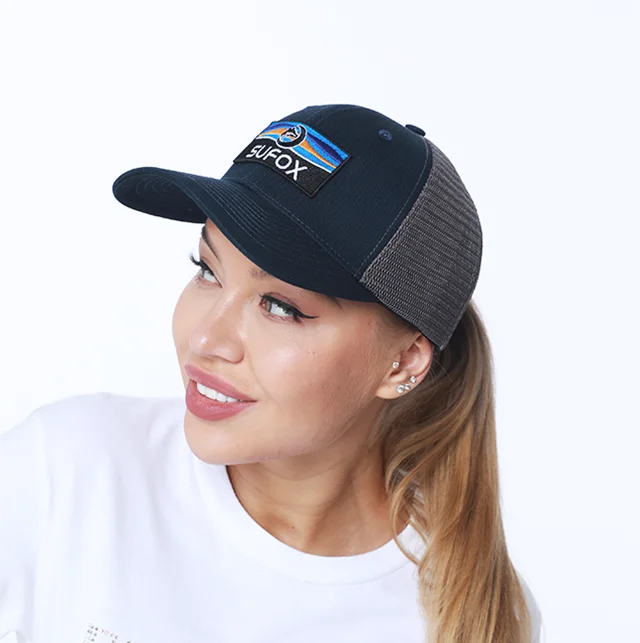 Low Price Custom Embroidery Patch 6 Panel Trucker Hats China Manufacturer High Quality Baseball Cap Sports Cap