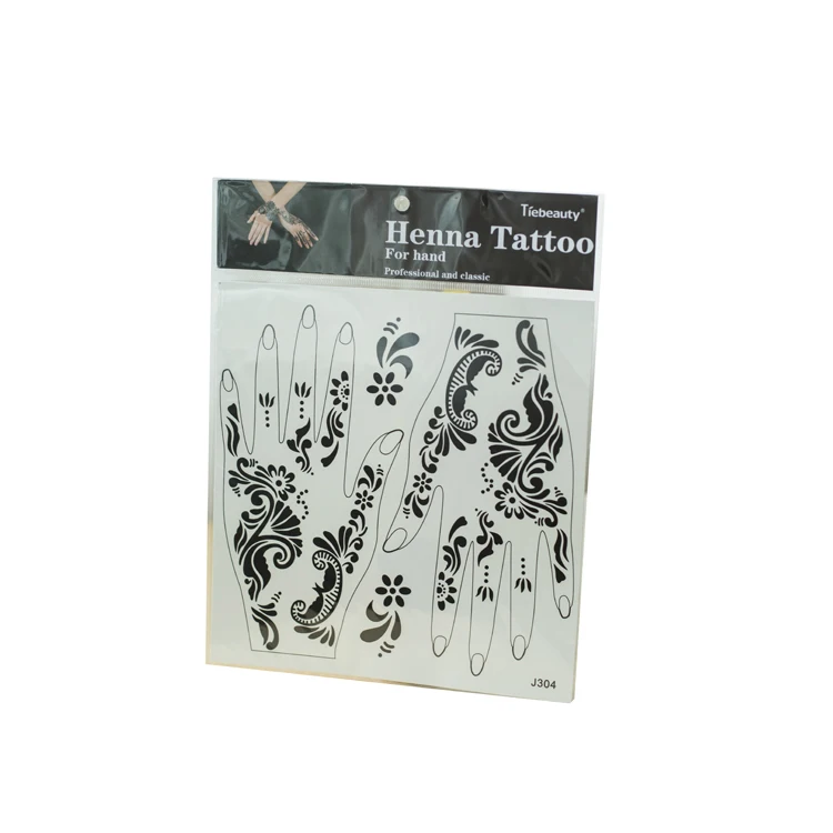 Custom temporary hanna tattoo sticker hand tattoo sticker with flower logo