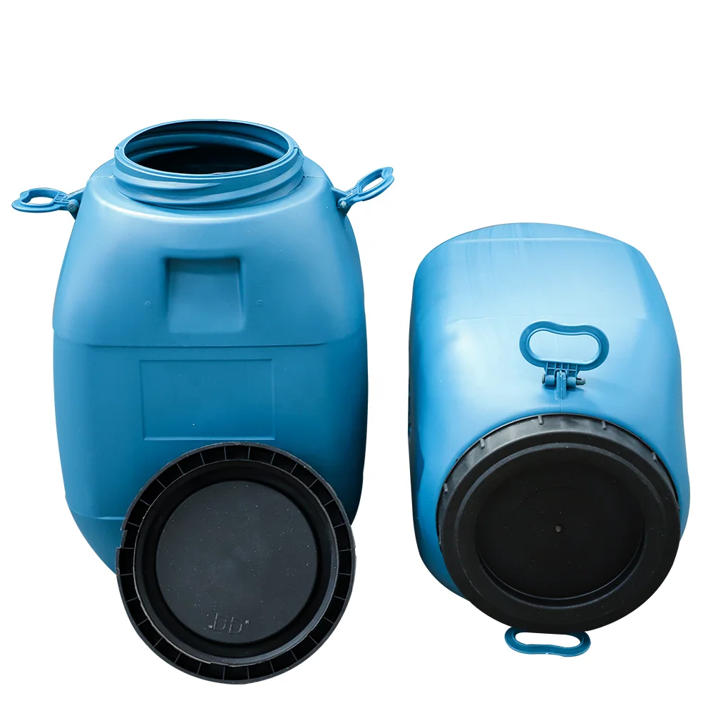  60 л HDPE пластиковый барабан с крышкой и ручкой для химических