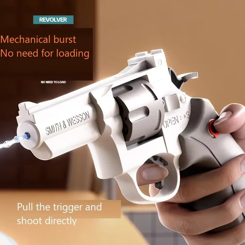 Water gun toy revolver Internet celebrity toy boy play handsome artifact Glock mechanical linkage water spray handheld toy gun