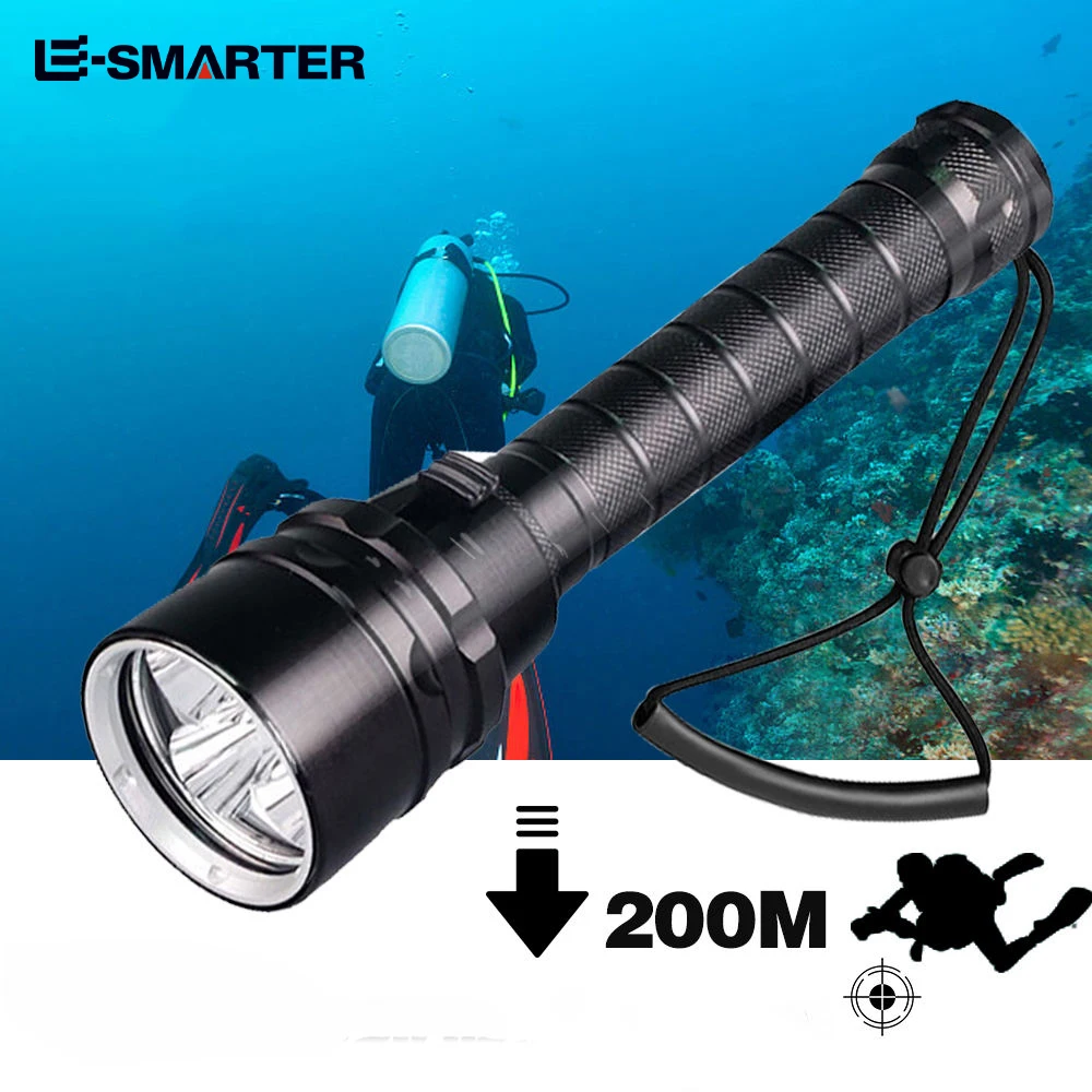 Taschenlampe Linterna Led Alta Potencia 100000 Lumens Waterproof Linterna Diving Underwater Flashlights