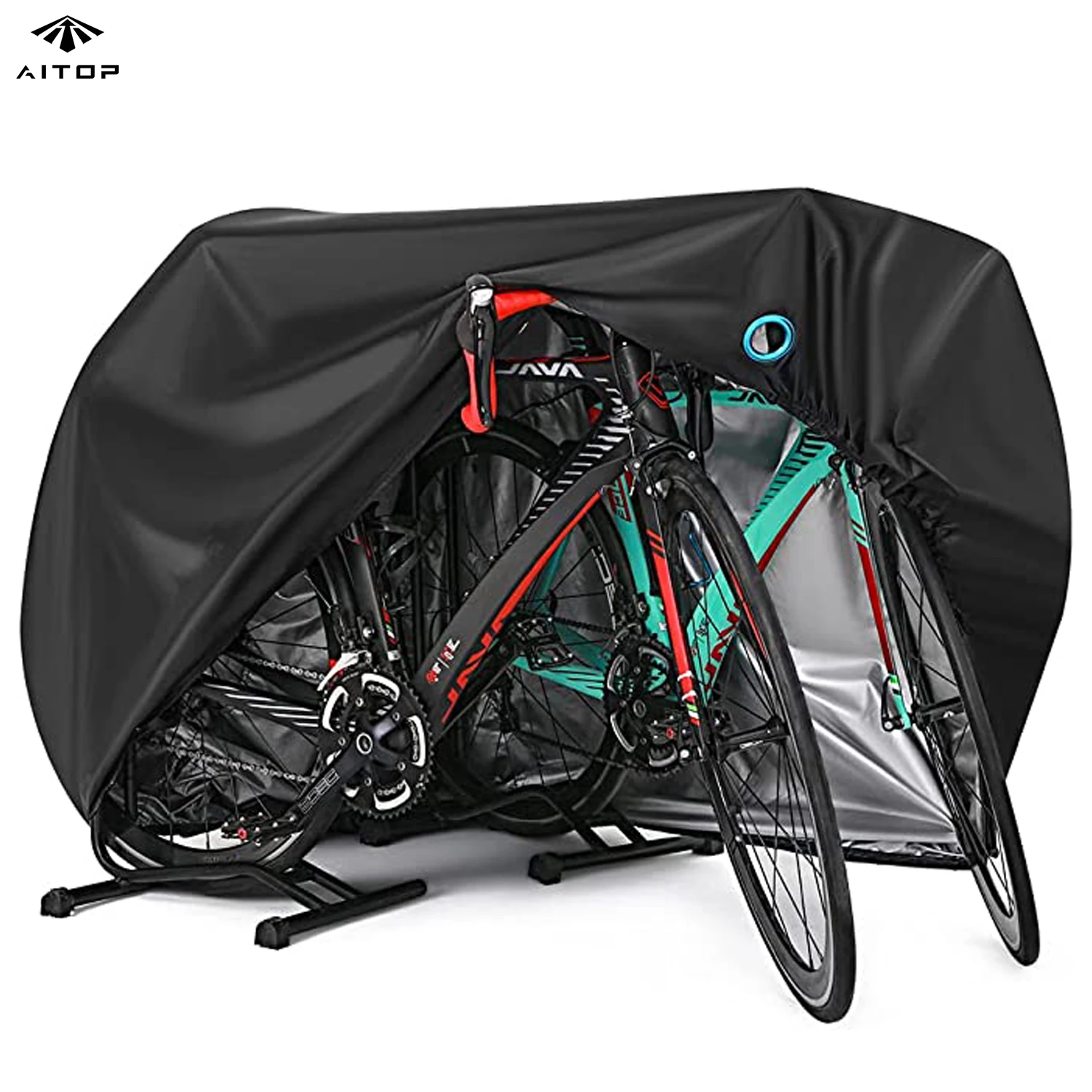 Заводской изготовленный на заказ прочный водонепроницаемый чехол для велосипеда 210D 2-3 шт. велосипеды с отверстиями