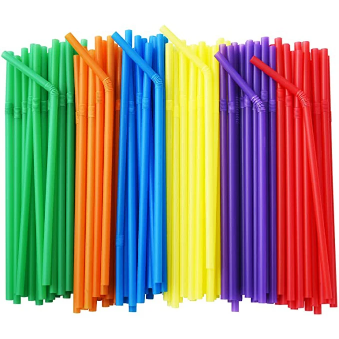 pailles plastique milkshake straw pp telescopic plastic straw bendable eco friendly flexible juice straws