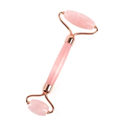 best 3d jade beauty rose pink quartz mini massage stone face roller