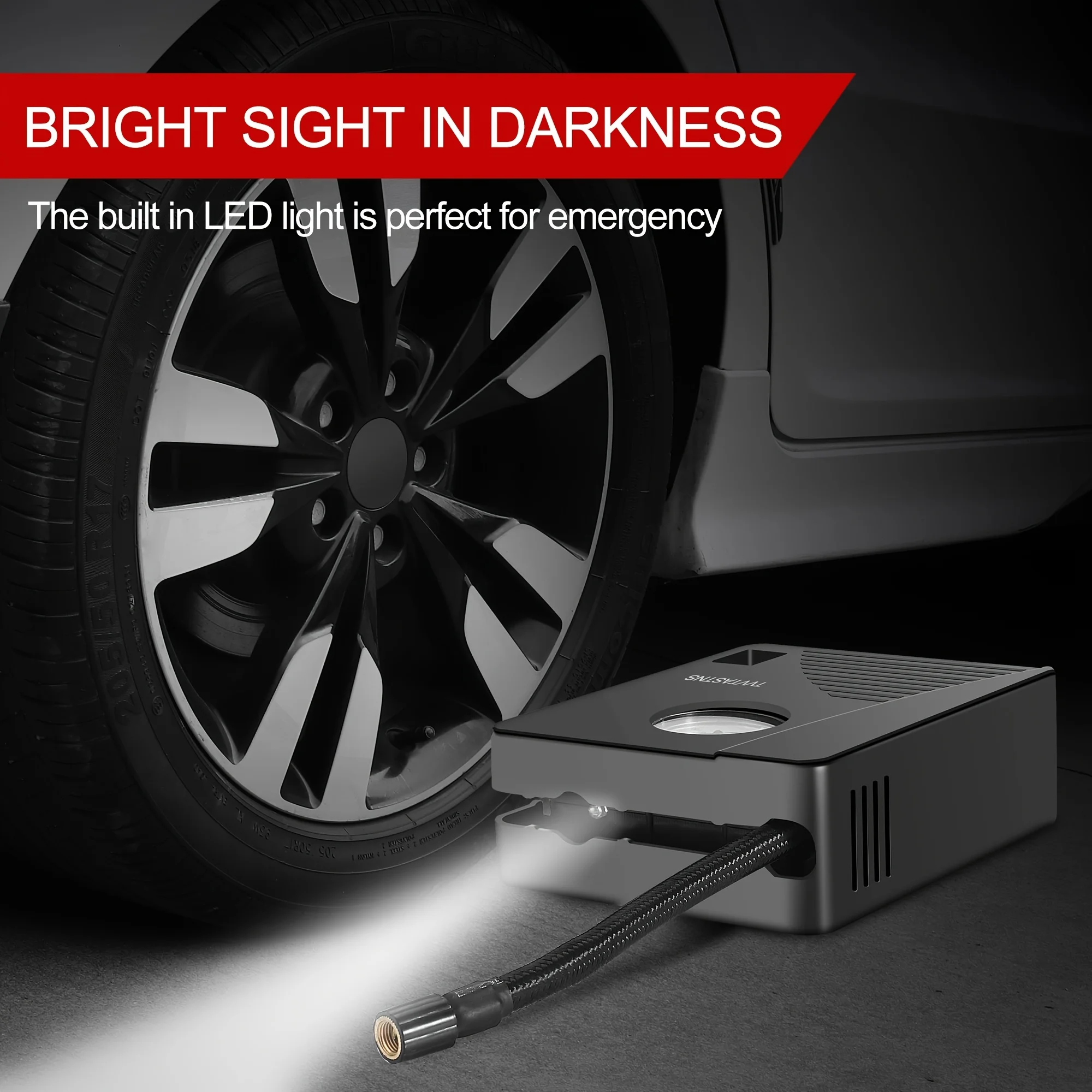 Tire inflator portable Air Compressor DC12V 100PSI Auto Air Pump tire inflators Practical Cheap Car Pump