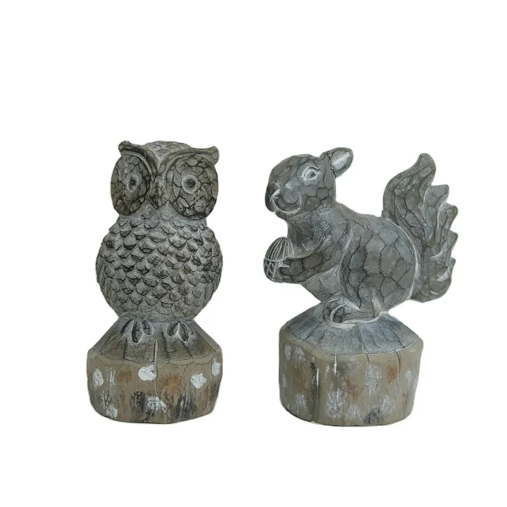 Customized White Girl Angel hug the rabbit Figures Adorable Angel Sculpture Resin Cherub Figurine Angel Garden Statue