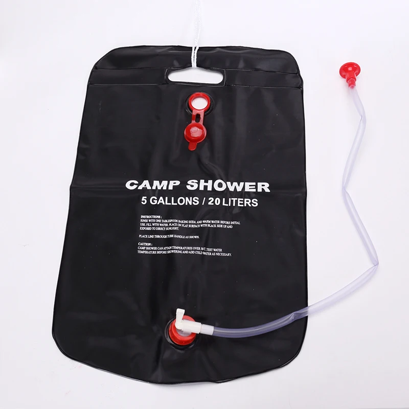 20L Outdoor Solar Heating Portable outdoor Shower Bag for Camping Hiking Travel Wash Kit