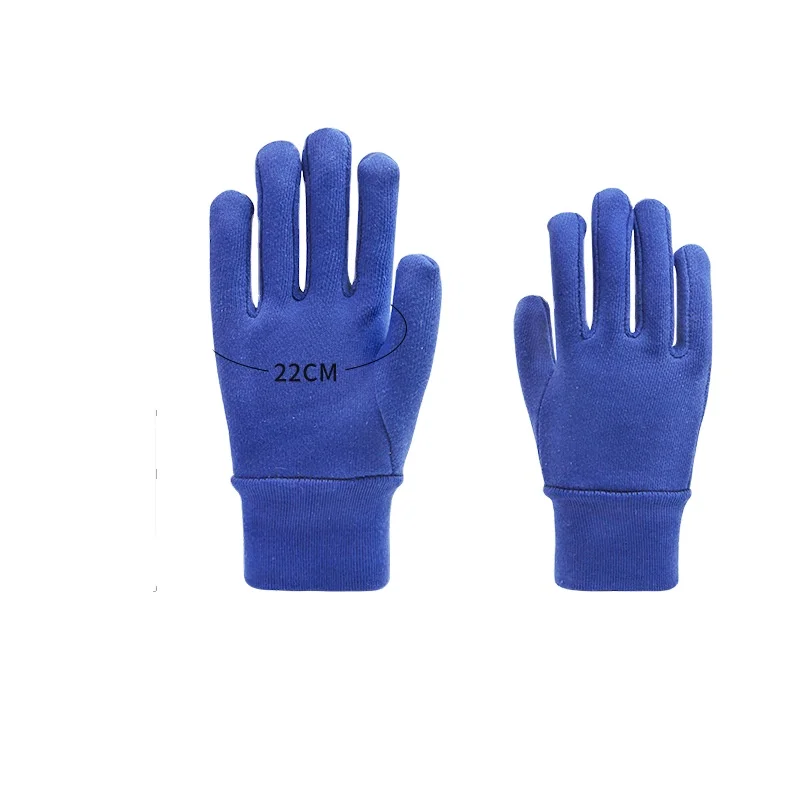 Cotton Knit Gloves Flush Fleece Warm Outdoor Winter Cold Freezer Work Hand High Low Temperature Resist Split Thermal Glove Heat