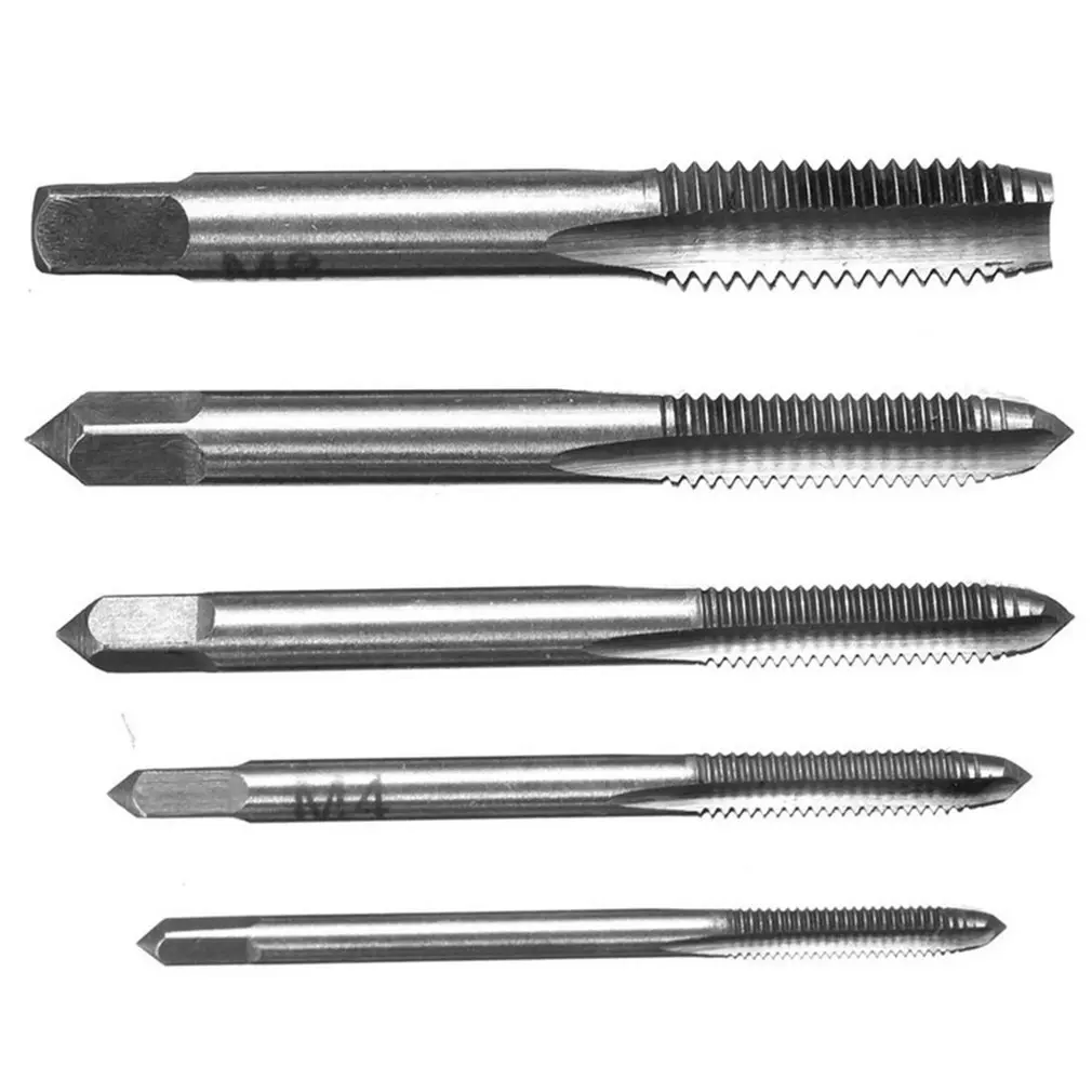 HSS Taps M2/M2.5/M3/M3.5/M4/M5/M6/M8 Spiral Point Thread Plug Handle Taps HSS Titanium Machine Right Hand Tap Drill