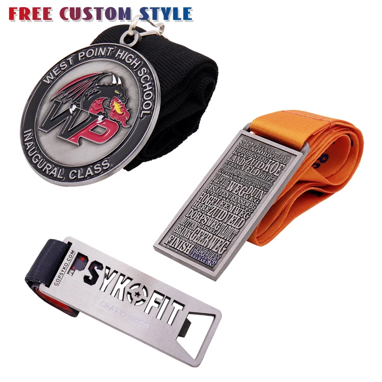 Hot Sale Factory Design Metal Medal Custom Logo Die Casting Engraving Hallow Gold Medal Sports Running Souvenir Medal