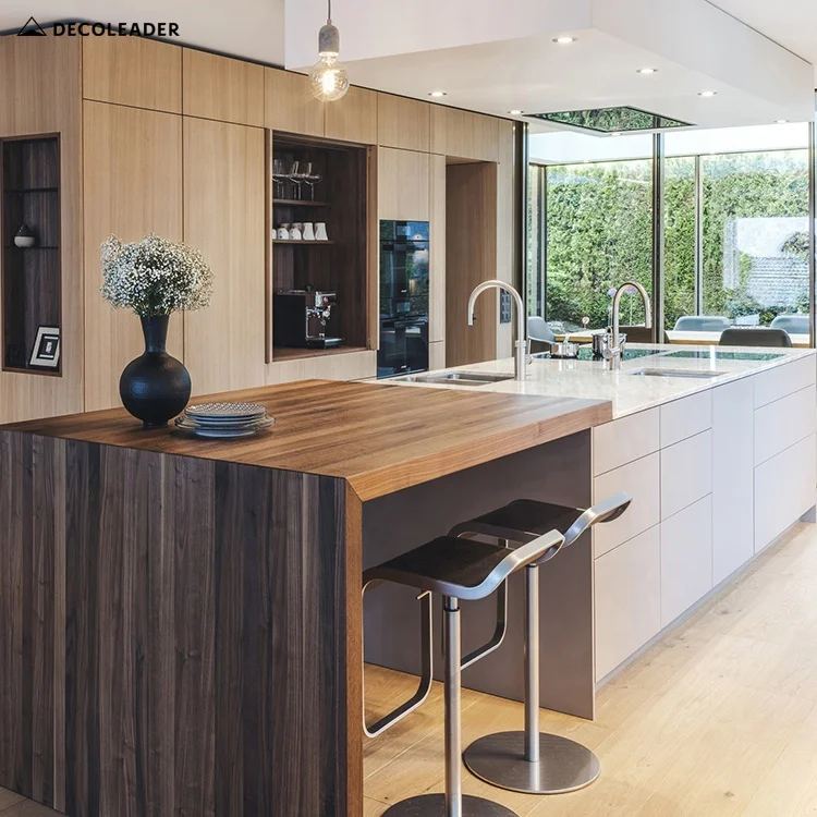 Modular shaker kitchen set with white paint solid wood doors