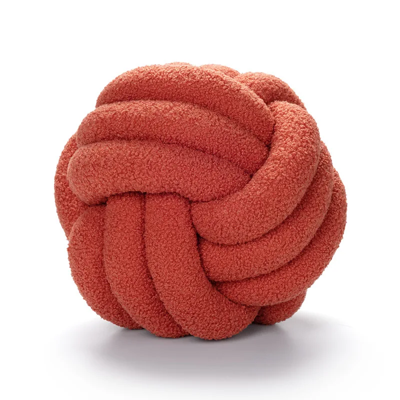 knot ball pillow Soft Home Decorative Pillows Handmade Knotted Plush Pillow ball modern decorative led chandelier for home