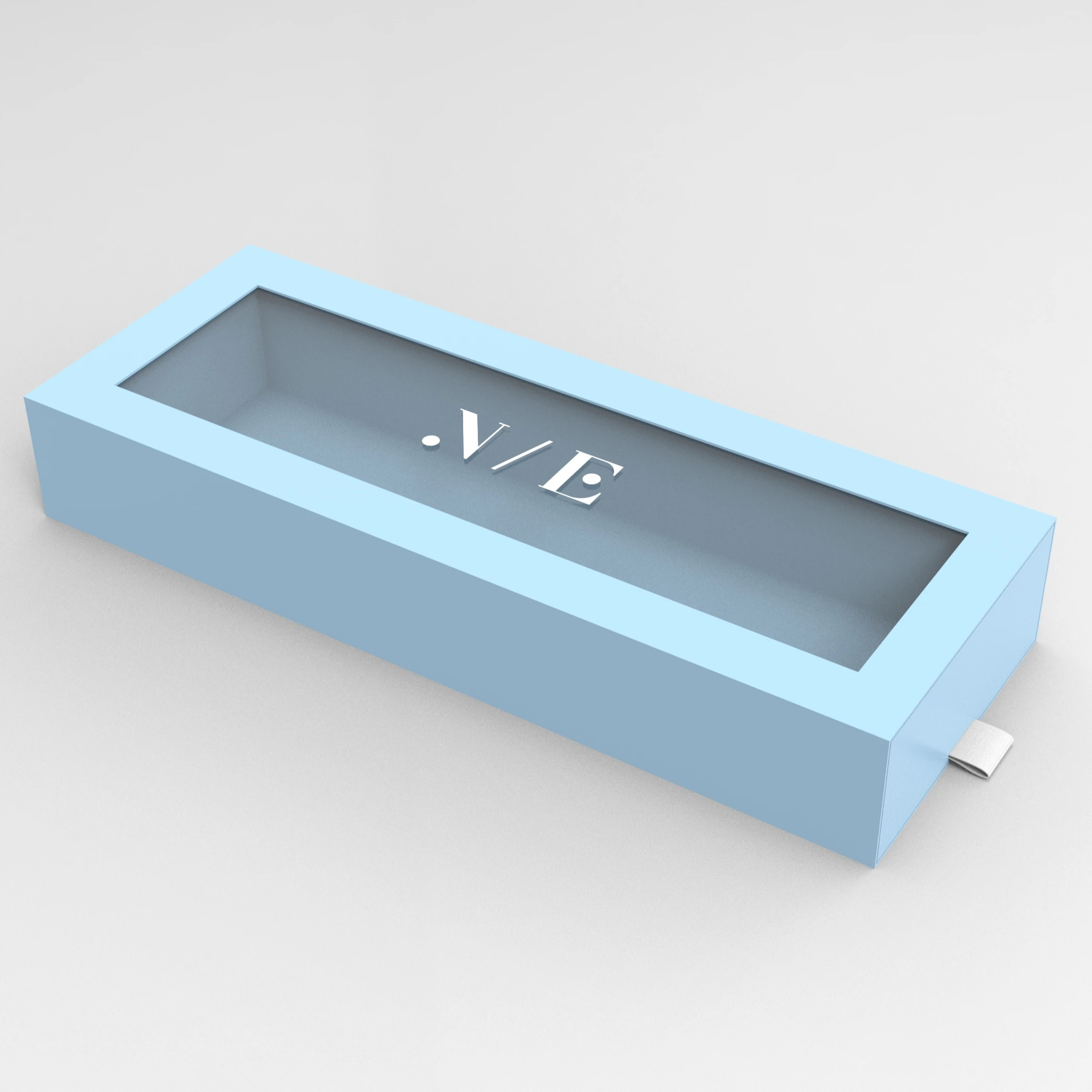 Custom Logo Pull Out Paper Packaging Drawer Rectangular Box With Open Window For Hair Extension Luxury Gift Box