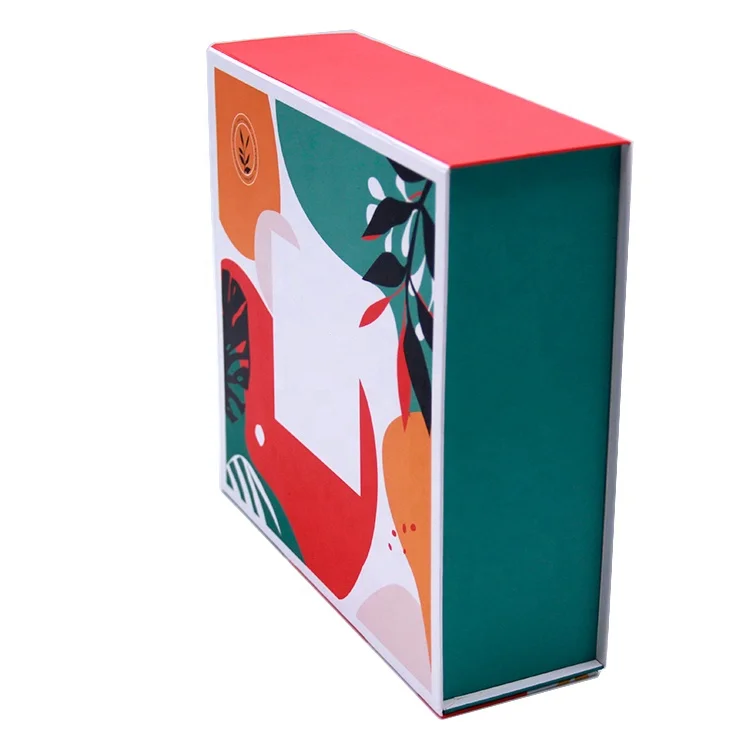 Customized small cardboard circular flip magnetic packaging with logo printed jewelry gift boxes and gift boxes