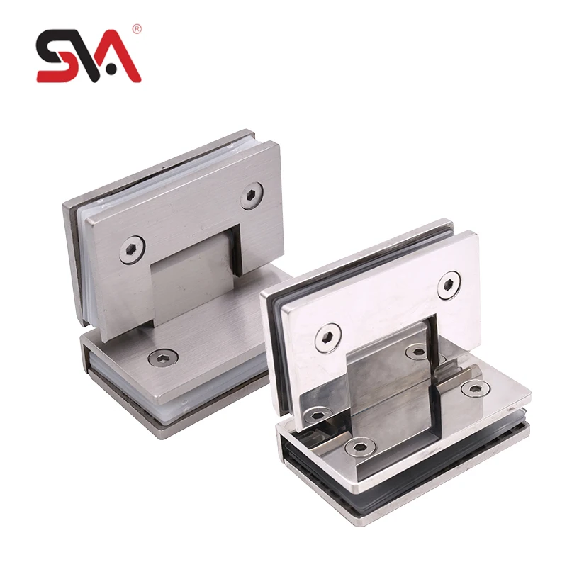 SVA-205 SUS304 Stainless Steel Glass Hardware 8-12mm Tempered Glass Partition Frameless Glass Door Pivot Screen Shower Hinge