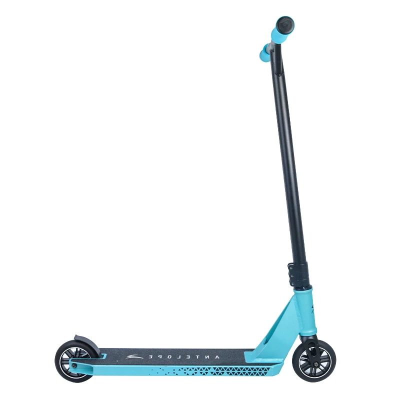 
High quality chrome steel T-bar stunt scooter with 110mm aluminum core wheels for adults and teenagers 