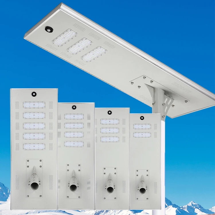 New Outdoor Dia-Cast Aluminum Ip65 Waterproof 100w 150w 200w 300w All In One Radar Sensor Led Solar Panel Street Light