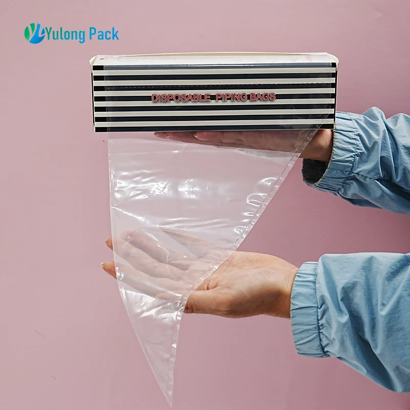New Design 16*25cm Piping Bag Seamless Piping Bags Disposable Plastic Customized Restaurants Cake Tool