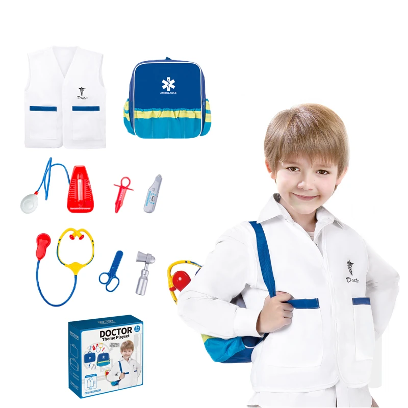 Лидер продаж, обучающая детская форма-хирург из 8 предметов, медицинская ролевая игра, набор игрушек с аксессуарами, набор игрушек для врачей