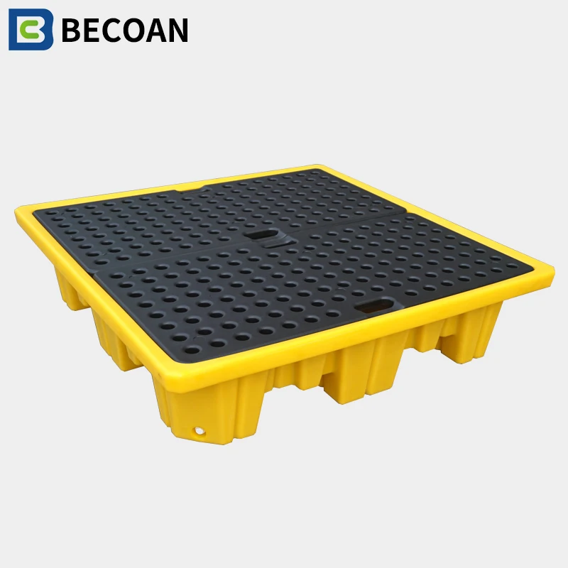Best quality good price can waterproof anti-leakage 4 drum spill pallets