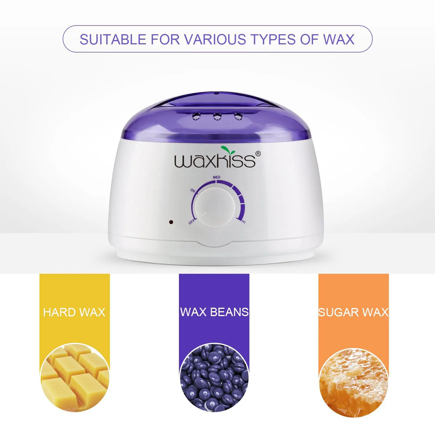 Waxkiss Домашний набор для удаления волос из нержавеющей стали электрический нагреватель горячего