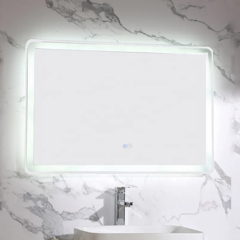 
Luxury BC008MFP wall mounted solid wood cabinet Intelligent luminous led mirror vanity bath furniture 