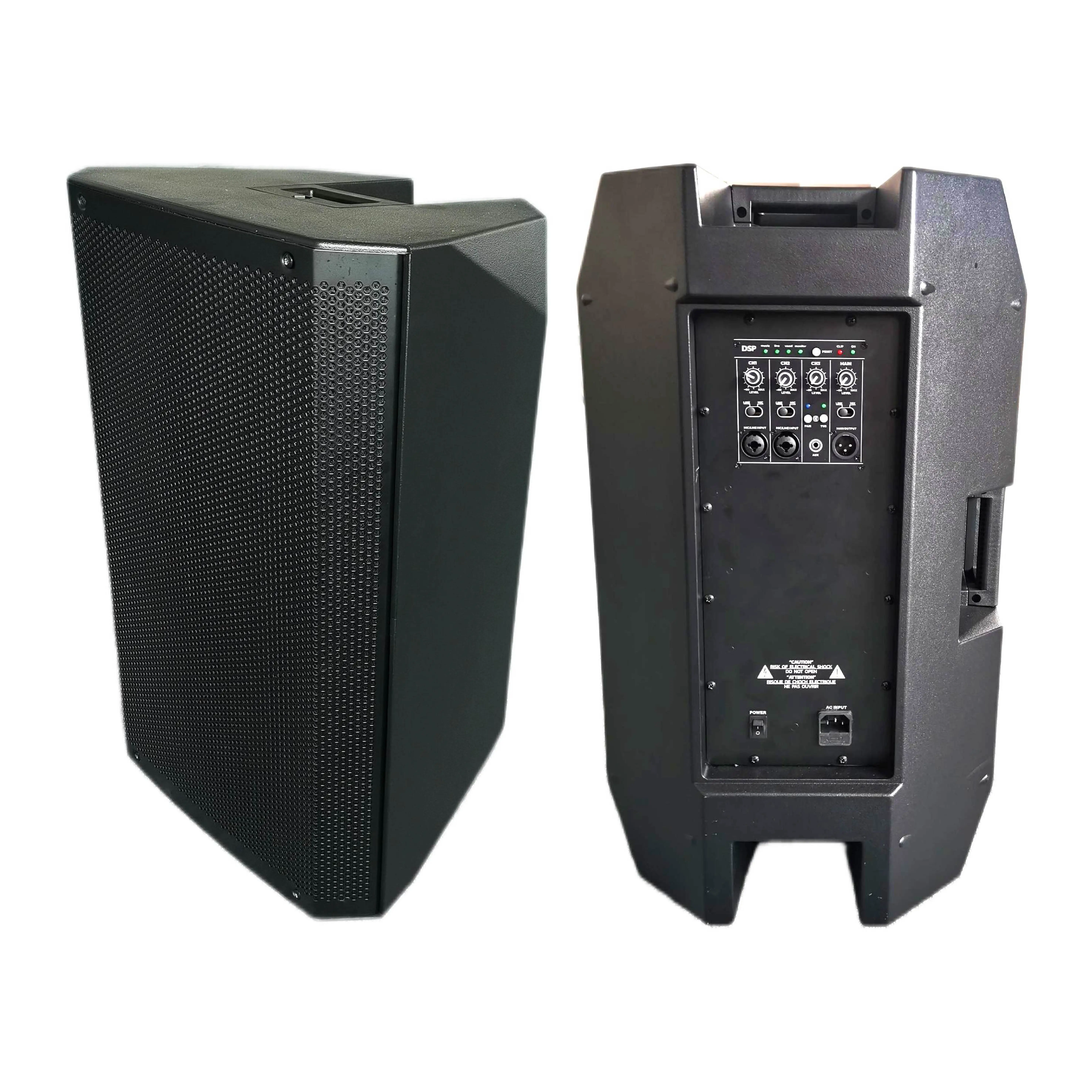 PA active speaker V3-series 12/15 inch 700W Powered speaker Professional plastic active Speaker with DSP, FIR Filter,bluetooth