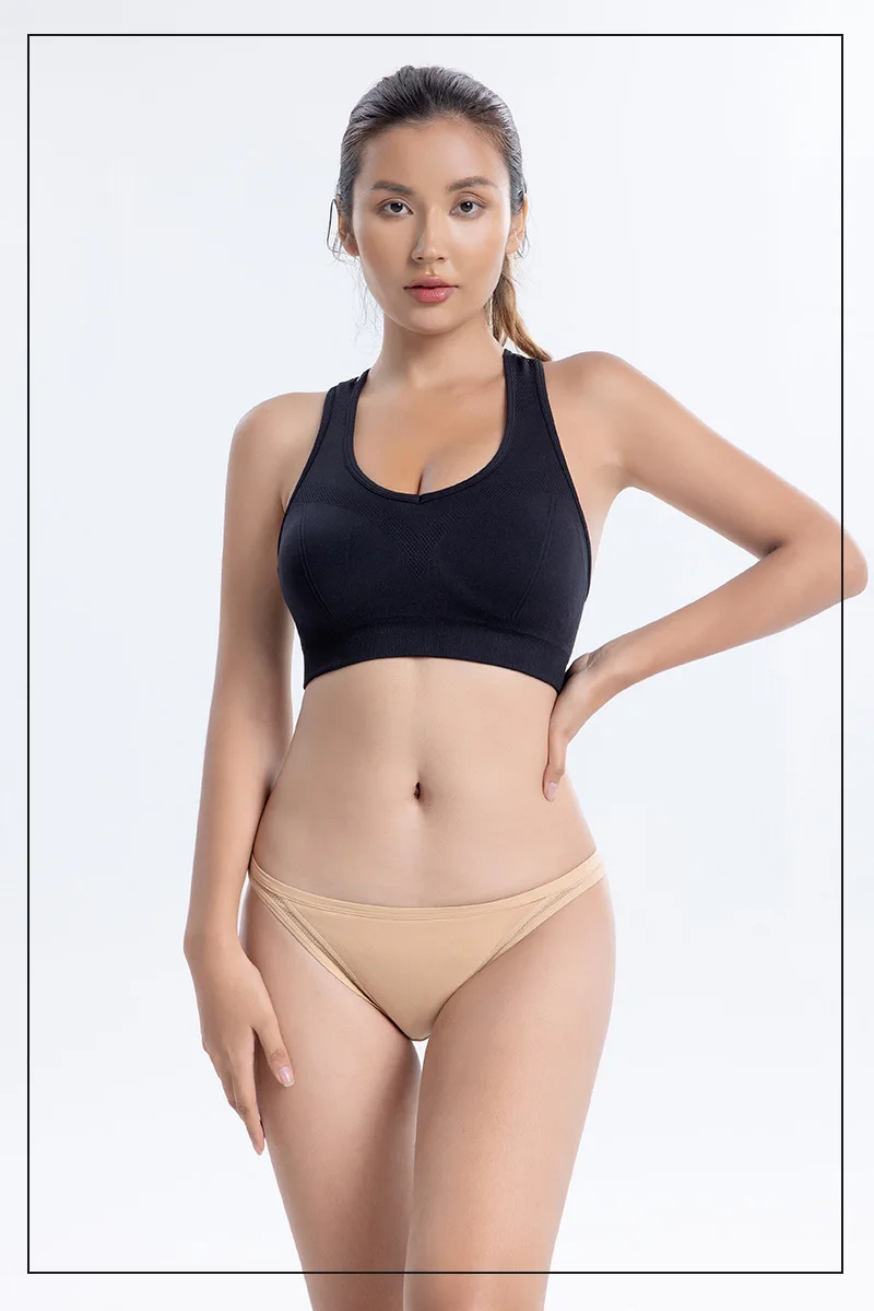 Semi-wrapped hip sexy female cotton breathable wholesale simple girl bikini spaghetti strap ladies triangle pants low waist