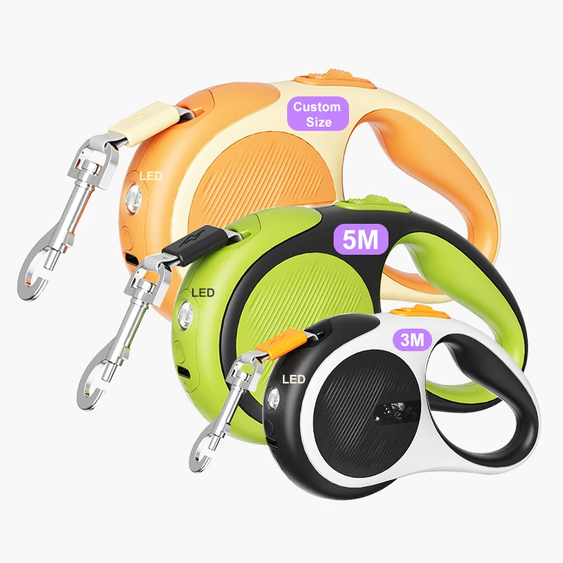 WeLove Wholesale Custom Logo Heavy Duty Adjustable Collars Dog Accessories Lead Strap Automatic Pet Retractable Dog Leash