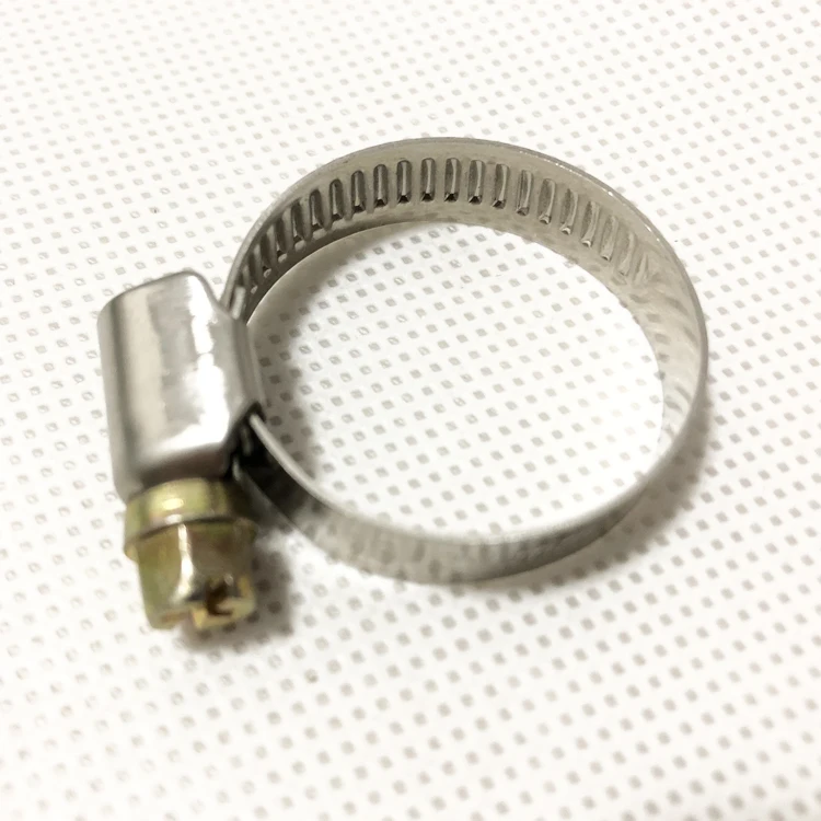 12mm Band Heavy Duty Hydraulic Stainless Steel British Type Adjustable Hose Clamp