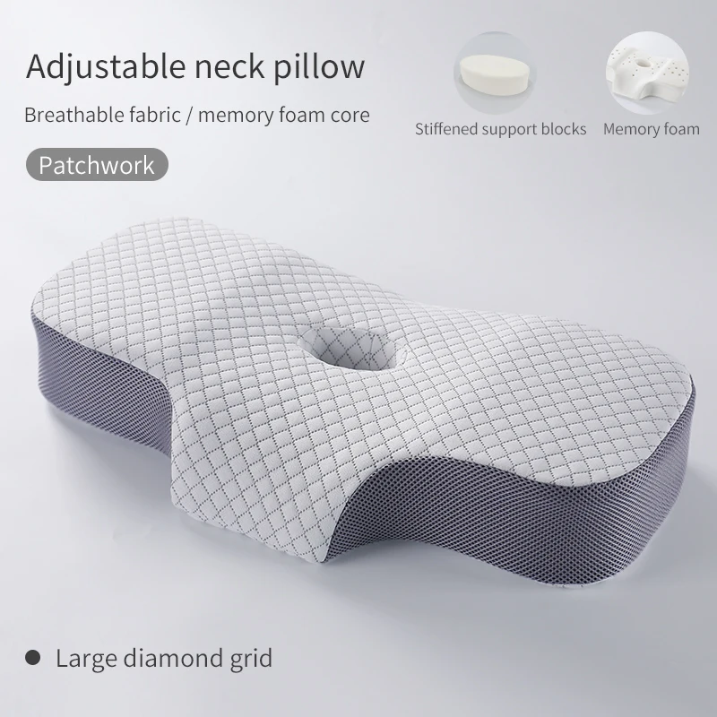 2024 High Quality Ergonomic Orthopedic Cervical Supportive Slow Rebound Memory Foam Bed Sleeping Pillow