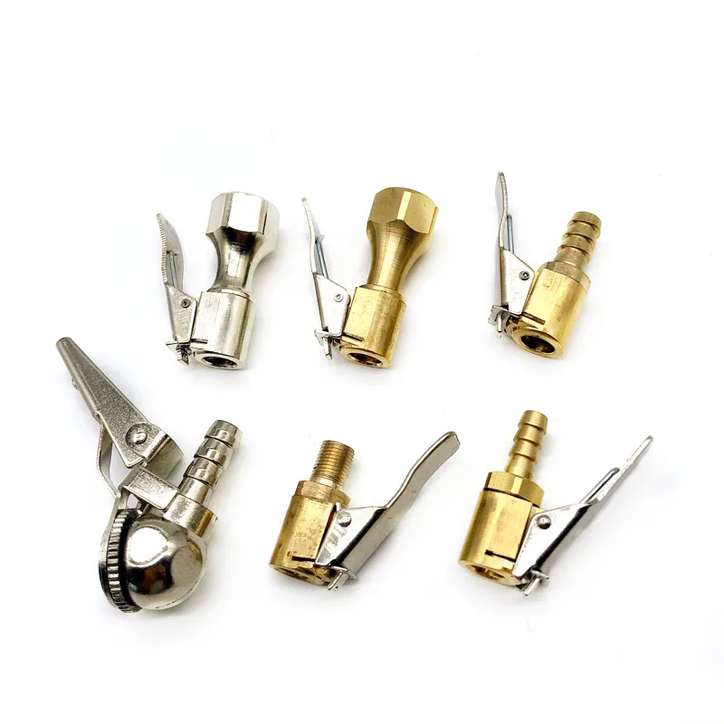 TOPSUN Air Pump Thread Nozzle Adapter Quick air pump Clip nozzle Metal hose adapter