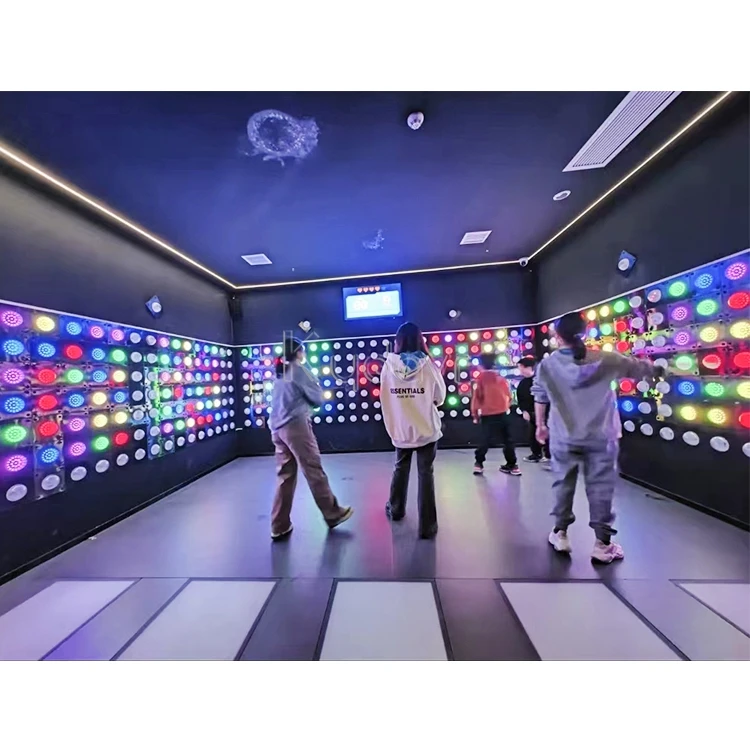 Commercial amusement park indoor active team building game room interactive push led activate game buttons