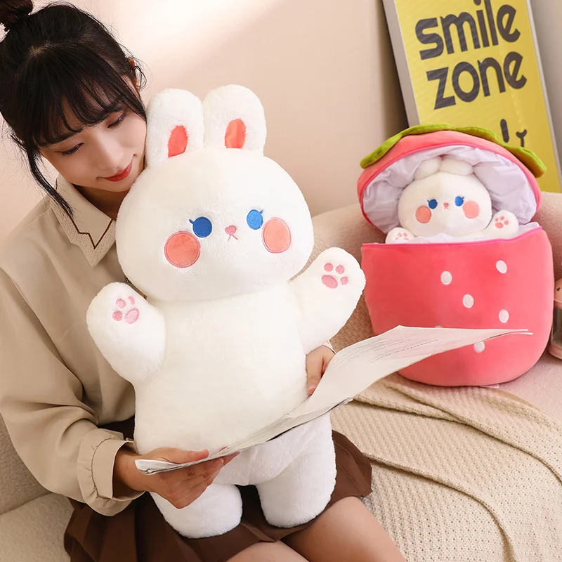 Cute Transformation Fruit Pillow Doll Plush Toy Doll Cloth Doll