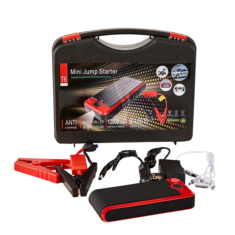 Портативное автомобильное зарядное устройство перемычка стартер с аварийным автомобильным комплектом перемычка Кабель для использования для автомобилей