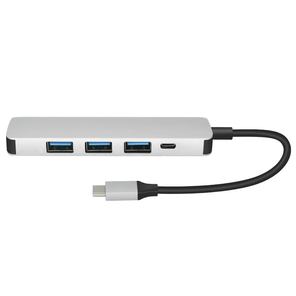 5 в 1 Тип C к USB3.0 концентратор Универсальный адаптор для портативного компьютера с переходом вашим услугам док-станция ноутбука