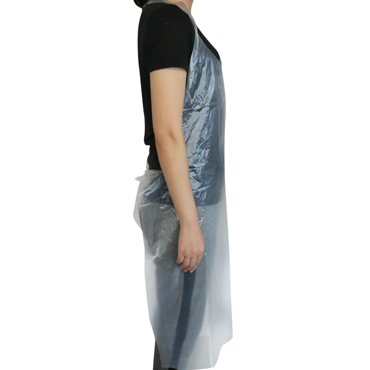 Custom Man and Woman Biodegradable disposable thick PLA apron Eco Friendly Compostable Apron