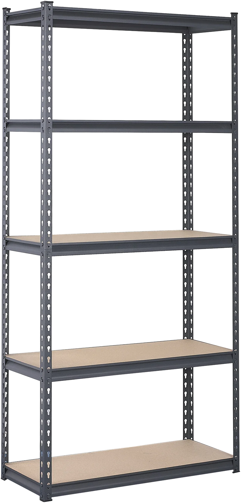 Metal Storage Rack for Easy Installation Boltless Standing 5 Layer MDF Shelf Wire Shelving