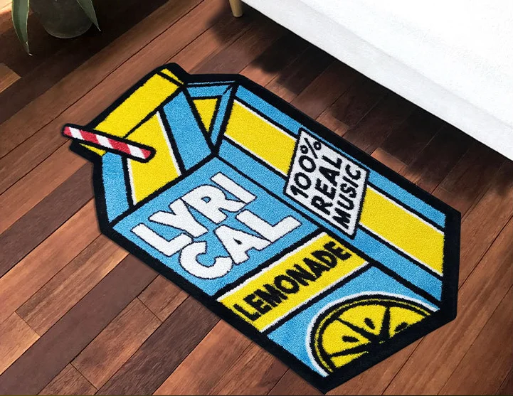 Factory Dropshipping Tufted Custom logo carpet and rugs with irregular shape for home living room