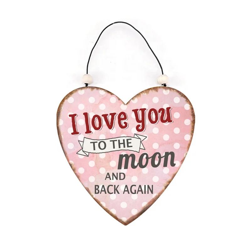 
Custom Vintage Wall Decorative Metal Sign, Tin Signs and Decorative Heart Shape Metal Plate 